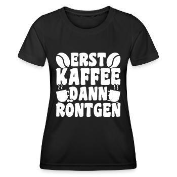 MTRA Medizinisch-Technischer Radiologie Assistent - Frauen Funktions-T-Shirt - Schwarz - Vorne - AI Model Female 172 light (172cm)