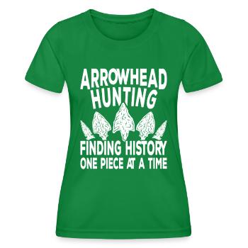 Arrowhead Hunting Arrowheads - Women's Functional T-Shirt - kelly green - Front - AI Model Female 172 dark (172cm)