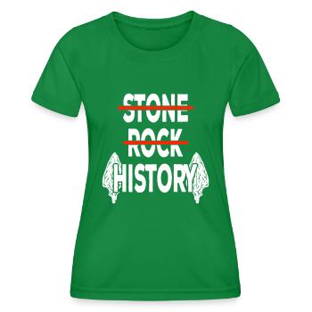 Pfeilspitzenjagd Pfeilspitzen Feuersteinknapping - Frauen Funktions-T-Shirt - Kelly Green - Vorne - AI Model Female 172 dark (172cm)