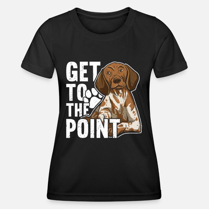 German Shorthaired Pointer Dog - Women's Functional T-Shirt - black