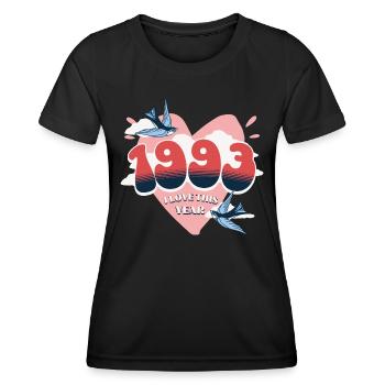 Geburtstag 30 Jahre verehrt Geburtsjahr 1993 - Frauen Funktions-T-Shirt - Schwarz - Vorne - AI Model Female 172 light (172cm)