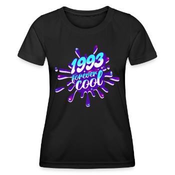 Cooles Jahr 1993 Jubiläum 30 Jahre - Frauen Funktions-T-Shirt - Schwarz - Vorne - AI Model Female 172 light (172cm)