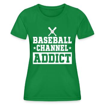 Loves watching baseball games - Women's Functional T-Shirt - kelly green - Front - AI Model Female 172 dark (172cm)