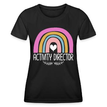 Assistant Équipe Directeur d'Activités - T-shirt sport Femme - noir - Devant - AI Model Female 172 light (172cm)