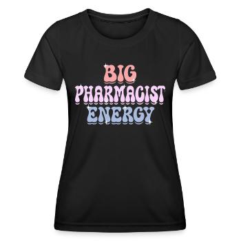 Energische Apothekerin Apothekerin - Frauen Funktions-T-Shirt - Schwarz - Vorne - AI Model Female 172 light (172cm)