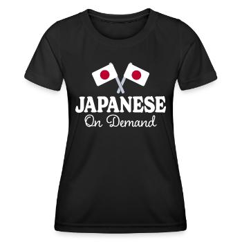 Japanese Translator Japanese Interpreter - Women's Functional T-Shirt - black - Front - AI Model Female 172 light (172cm)