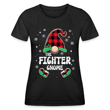Christmas Family Gnome Fighter - Women's Functional T-Shirt - black - Front - AI Model Female 172 light (172cm)