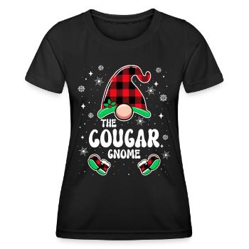 Christmas Family Gnome Cougar - Women's Functional T-Shirt - black - Front - AI Model Female 172 light (172cm)