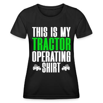 Landwirt Traktorfahrer Landwirt - Frauen Funktions-T-Shirt - Schwarz - Vorne - AI Model Female 172 light (172cm)