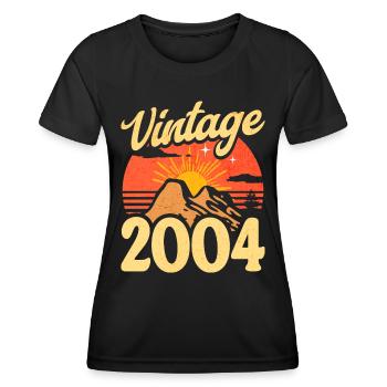 Vintage 20th Anniversary 2004 - Women's Functional T-Shirt - black - Front - AI Model Female 172 light (172cm)