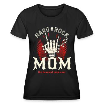 Vintage Rock Mom Rocker - Women's Functional T-Shirt - black - Front - AI Model Female 172 light (172cm)