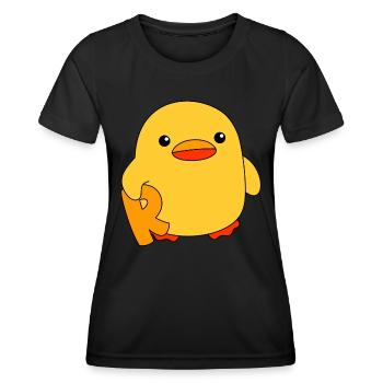 Rente Ente R Ente Rentner Rentnerin Rente Geschenk - Frauen Funktions-T-Shirt - Schwarz - Vorne - AI Model Female 172 light (172cm)