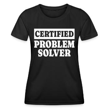 Humor Versicherungsmathematiker Analyst - Frauen Funktions-T-Shirt - Schwarz - Vorne - AI Model Female 172 light (172cm)