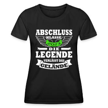 Abschlussklasse 2023 Abitur 2023 - Frauen Funktions-T-Shirt - Schwarz - Vorne - AI Model Female 172 light (172cm)