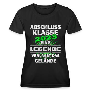 Abschlussklasse 2023 Abitur 2023 - Frauen Funktions-T-Shirt - Schwarz - Vorne - AI Model Female 172 light (172cm)