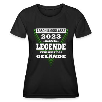 Abschlussklasse 2023 Abitur 2023 - Frauen Funktions-T-Shirt - Schwarz - Vorne - AI Model Female 172 light (172cm)
