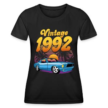 Retro Anniversary 1992 30 Years Anniversary - Women's Functional T-Shirt - black - Front - AI Model Female 172 light (172cm)