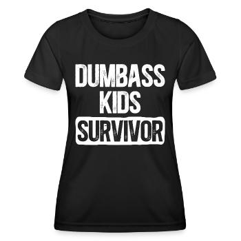 Humor Familie Kinder Mama Papa - Frauen Funktions-T-Shirt - Schwarz - Vorne - AI Model Female 172 light (172cm)