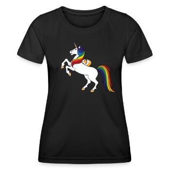 Cobaye - T-shirt sport Femme - noir - Devant - AI Model Female 172 light (172cm)