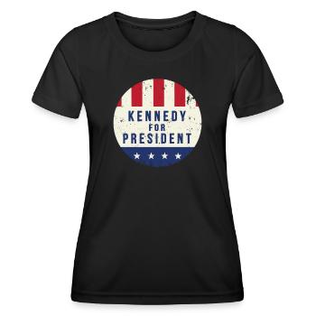 Élection de John F. Kennedy Kennedy - T-shirt sport Femme - noir - Devant - AI Model Female 172 light (172cm)
