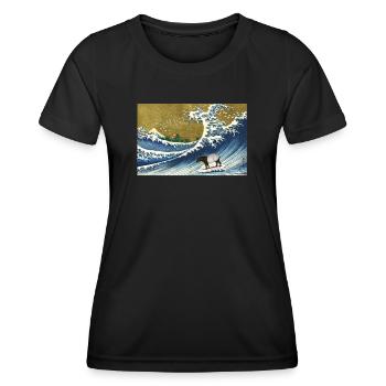 Tapir - T-shirt sport Femme - noir - Devant - AI Model Female 172 light (172cm)