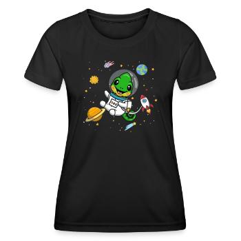 Caméléon - T-shirt sport Femme - noir - Devant - AI Model Female 172 light (172cm)