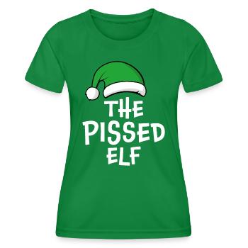 The Pissed Elf - Women's Functional T-Shirt - kelly green - Front - AI Model Female 172 dark (172cm)