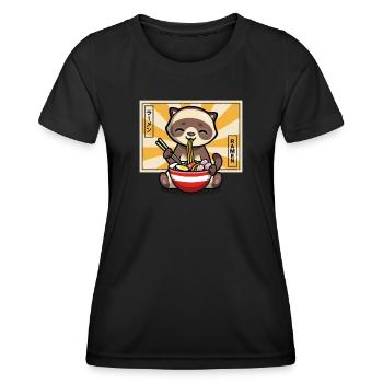 Frettchen - Frauen Funktions-T-Shirt - Schwarz - Vorne - AI Model Female 172 light (172cm)