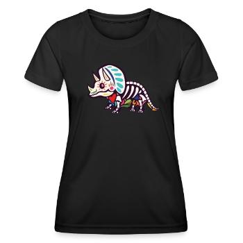 Triceratops - Women's Functional T-Shirt - black - Front - AI Model Female 172 light (172cm)