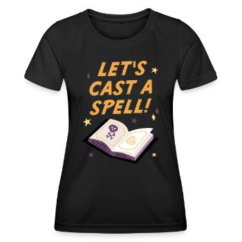 Jetons un sort, Halloween - T-shirt sport Femme - noir - Devant - AI Model Female 172 light (172cm)