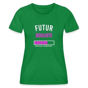 futur bouliste - T-shirt sport Femme - vert - Devant - AI Model Female 172 dark (172cm)