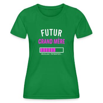 futur grand mère - T-shirt sport Femme - vert - Devant - AI Model Female 172 dark (172cm)