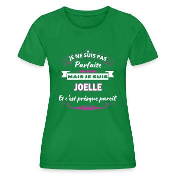 je ne suis pas Parfaite Joelle - T-shirt sport Femme - vert - Devant - AI Model Female 172 dark (172cm)