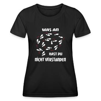 Spruch Tanzen Tanzschule Geschenk - Frauen Funktions-T-Shirt - Schwarz - Vorne - AI Model Female 172 light (172cm)
