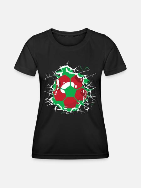 Wales Soccer Welsh Football Cymru Futbol - Women's Functional T-Shirt - black