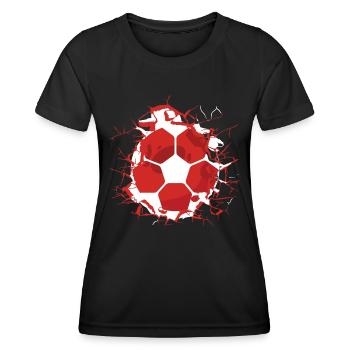 Canada Soccer Canadian Football Canada Futbol - Frauen Funktions-T-Shirt - Schwarz - Vorne - AI Model Female 172 light (172cm)