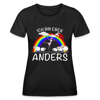 Ich bin anders - Frauen Funktions-T-Shirt - Schwarz - Vorne - AI Model Female 172 light (172cm)