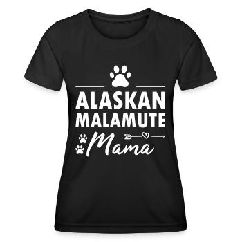 Alaskan Malamute Mom - Women's Functional T-Shirt - black - Front - AI Model Female 172 light (172cm)