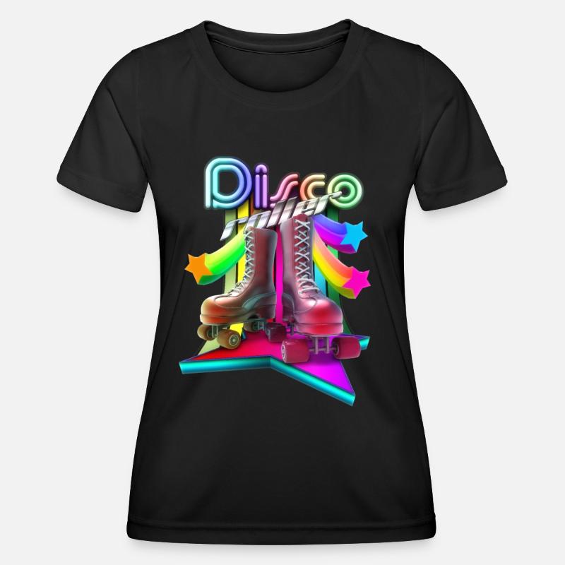Disco Roller 3D - Women's Functional T-Shirt - black