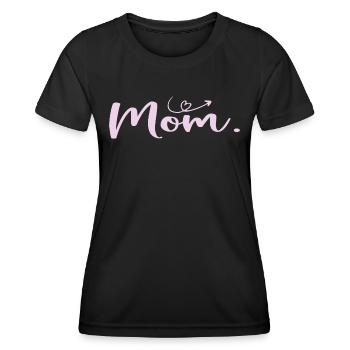 Maman Fête des Mères - Cadeau Journée de la Femme - T-shirt sport Femme - noir - Devant - AI Model Female 172 light (172cm)