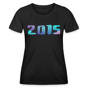 Geburtstagsgeschenk 2015 Jahrgang 2015 Retro 2015 - Frauen Funktions-T-Shirt - Schwarz - Vorne - AI Model Female 172 light (172cm)