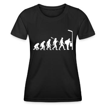 Evolution - Flaschen sammeln - Armut - Frauen Funktions-T-Shirt - Schwarz - Vorne - AI Model Female 172 light (172cm)