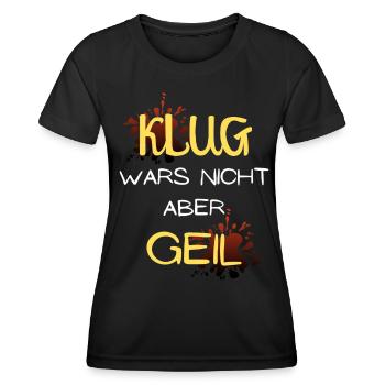 klug wars nicht halloween geschenk spruch idee - Frauen Funktions-T-Shirt - Schwarz - Vorne - AI Model Female 172 light (172cm)