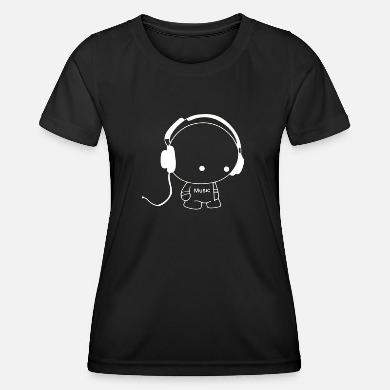 Music Men - Women's Functional T-Shirt - black