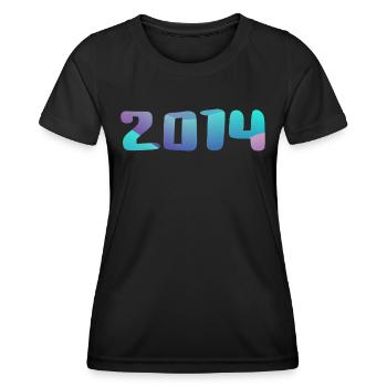 Geburtstagsgeschenk 2014 Jahrgang 2014 Retro 2014 - Frauen Funktions-T-Shirt - Schwarz - Vorne - AI Model Female 172 light (172cm)