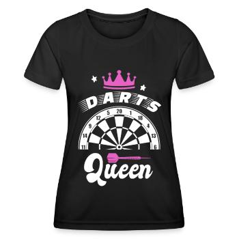 Joueuse de fléchettes féminines - T-shirt sport Femme - noir - Devant - AI Model Female 172 light (172cm)