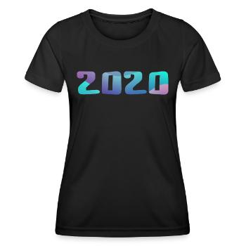 Geburtstagsgeschenk 2020 Jahrgang 2020 Retro 2020 - Frauen Funktions-T-Shirt - Schwarz - Vorne - AI Model Female 172 light (172cm)