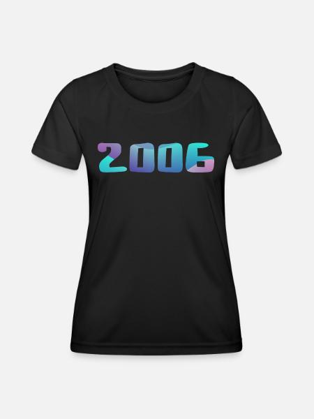 Geburtstagsgeschenk 2006 Jahrgang 2006 Retro 2006 - Frauen Funktions-T-Shirt - Schwarz
