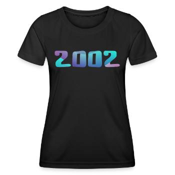 Geburtstagsgeschenk 2002 Jahrgang 2002 Retro 2002 - Frauen Funktions-T-Shirt - Schwarz - Vorne - AI Model Female 172 light (172cm)