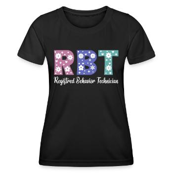 Certified Behavioral Technician - Women's Functional T-Shirt - black - Front - AI Model Female 172 light (172cm)